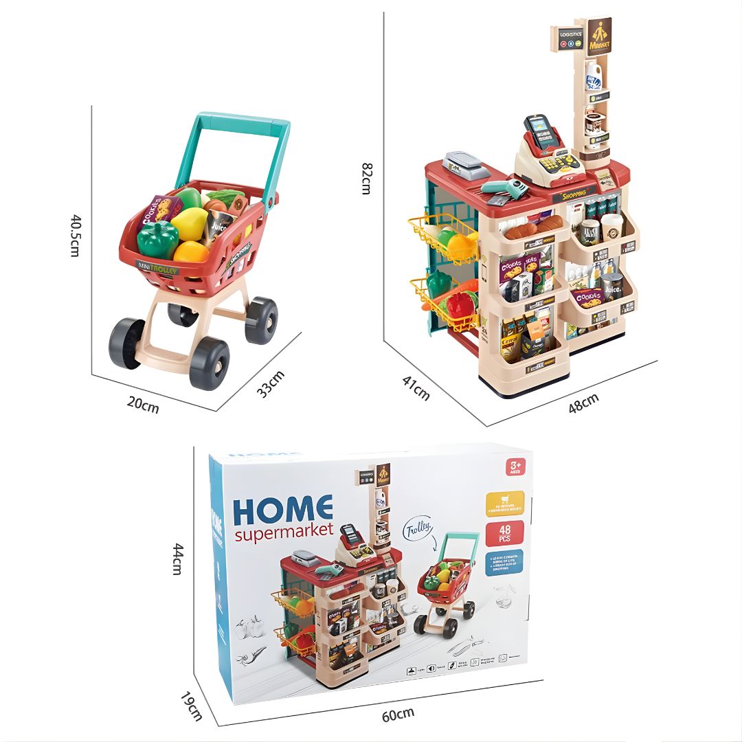 Supermarket set sa kolicima na baterije