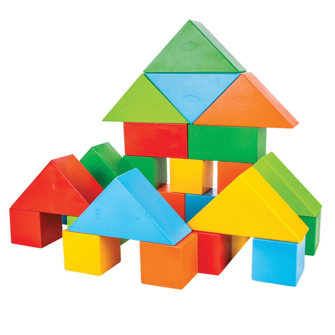 Velike kocke - Geometrijski oblici Pilsan 30 kom.