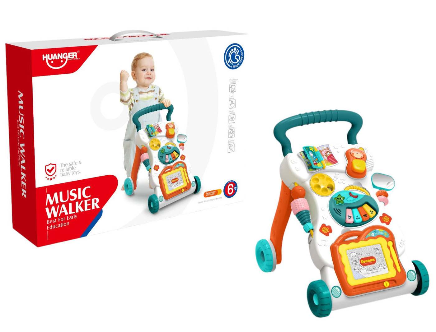 Muzička hodalica/guralica za bebe - Music walker