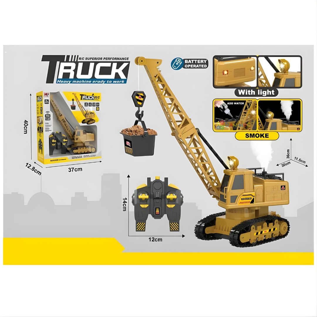 Građevinski kran sa gusenicom R/C 1:20 – Realistični dim, zvuk i svetlo