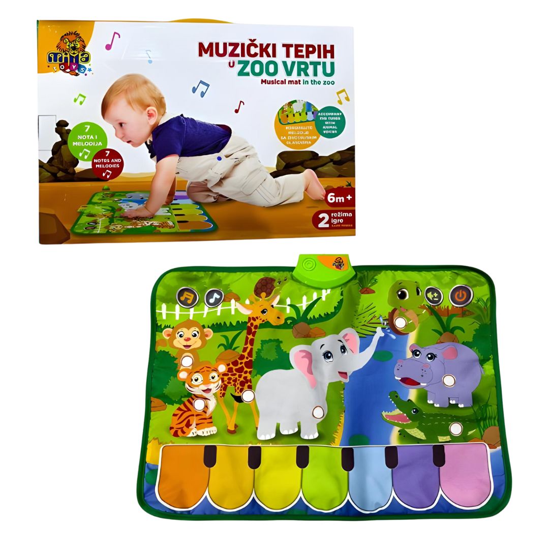 Muzički tepih za bebe zoo vrt