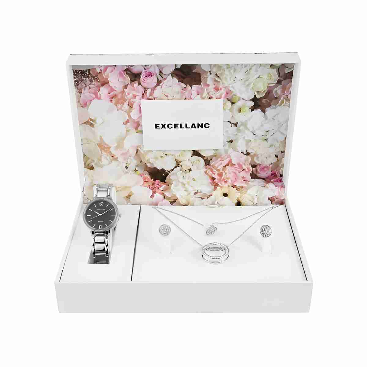 Ženski excellanc poklon set - sivo/crni