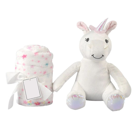 Plišani jednorog sa ćebetom