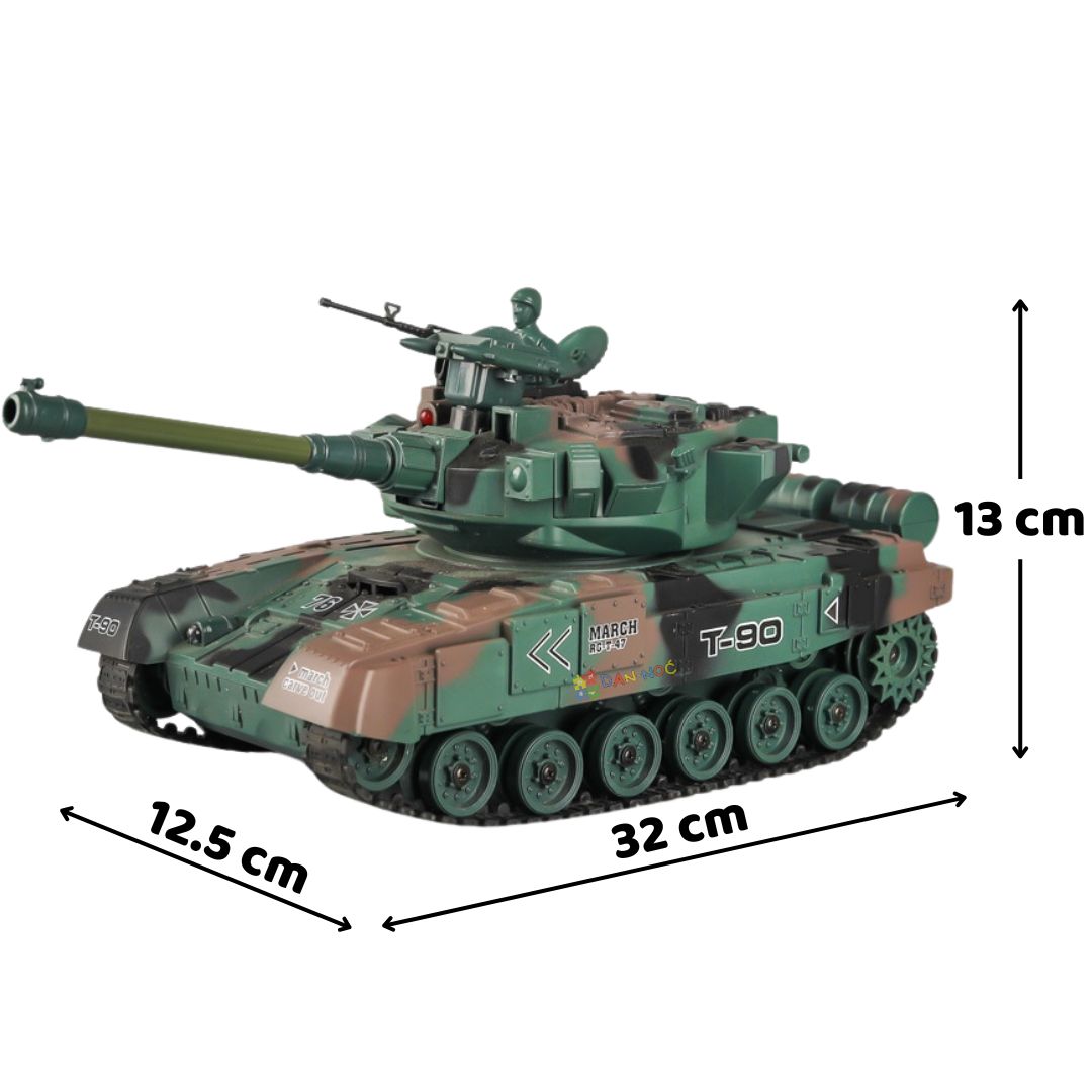 Tenk T-90 RC – Realističan zvuk, svetlo i top sa 6 mm kuglicama