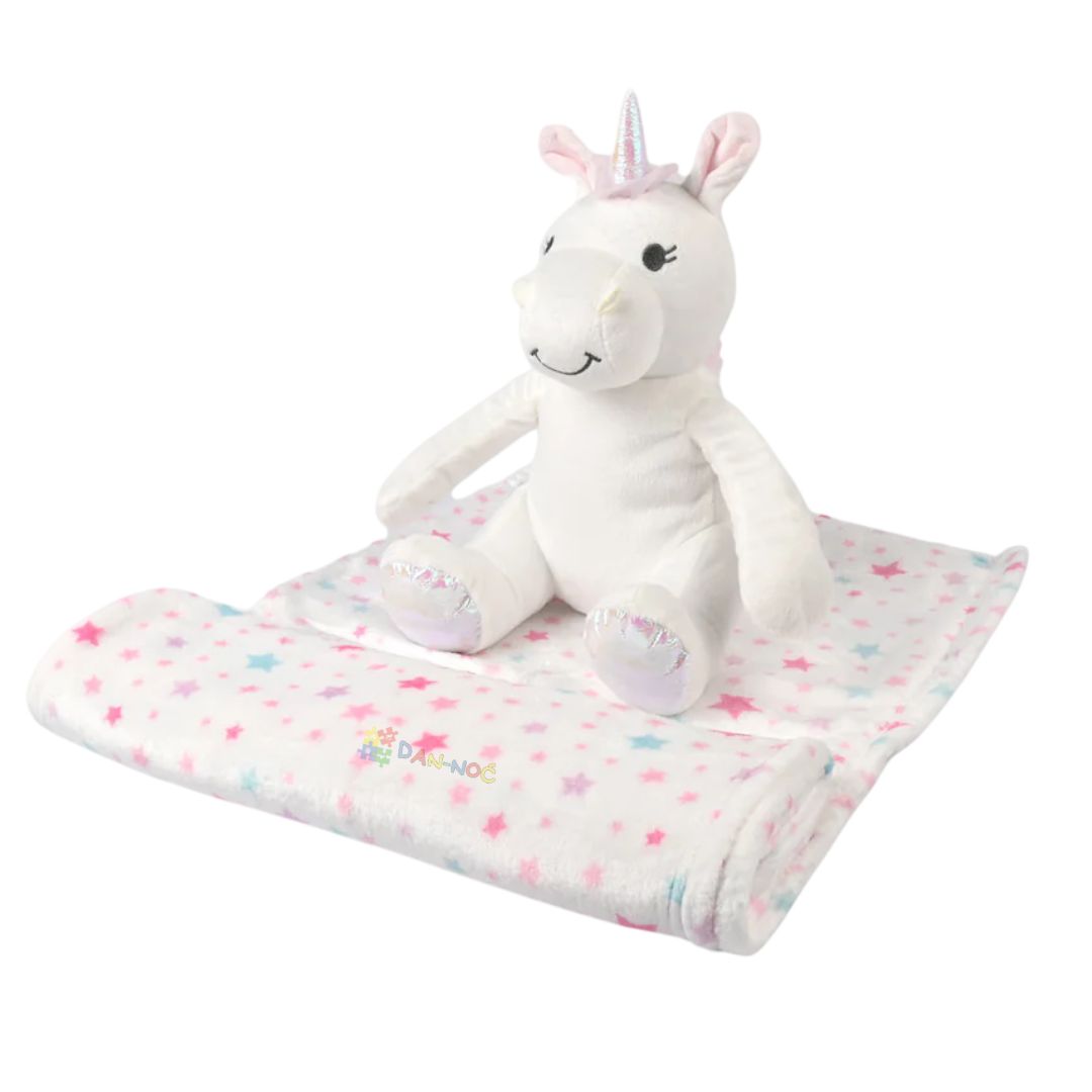 Plišani jednorog sa ćebetom