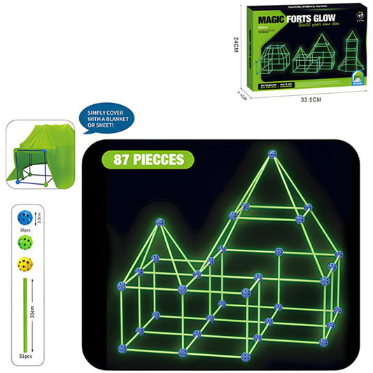 Magični svetleći štapići šator