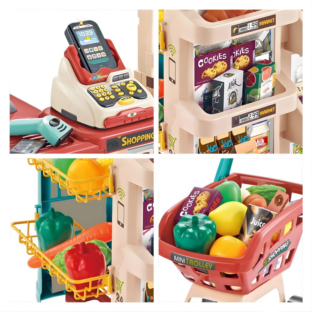 Supermarket set sa kolicima na baterije