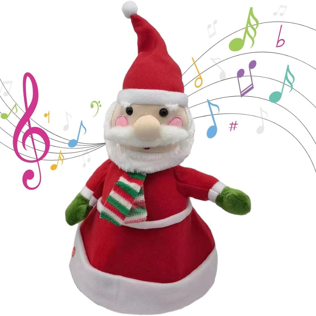 Interaktivna muzička novogodišnja kapa Deda Mraz