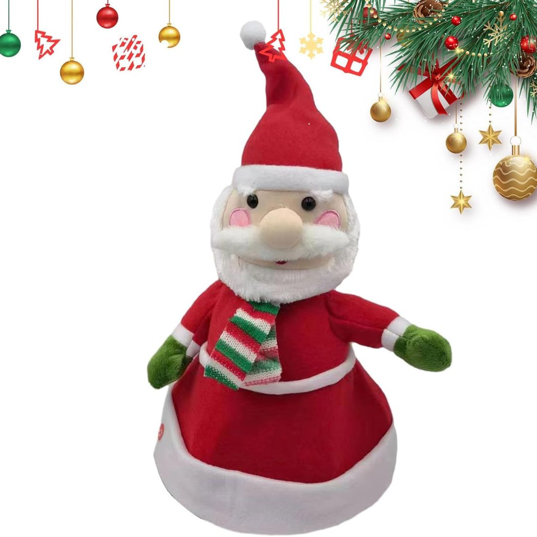 Interaktivna muzička novogodišnja kapa Deda Mraz