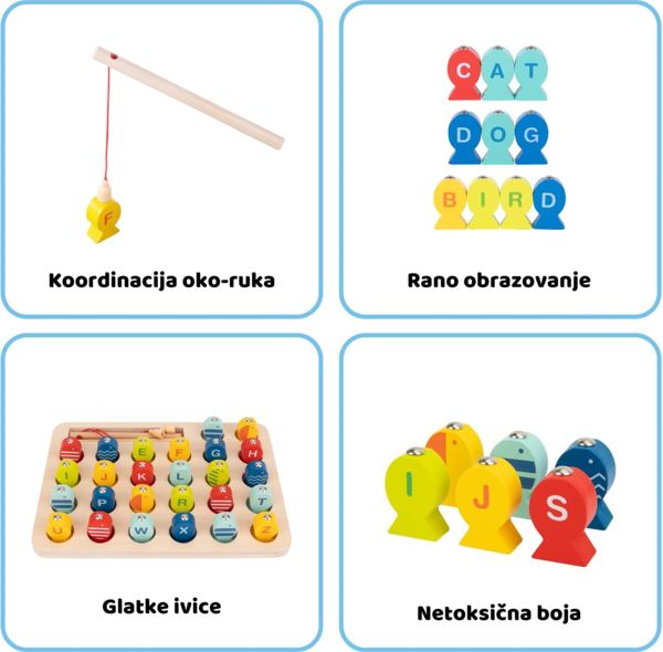 Tooky toy pecanje ribica na magnet
