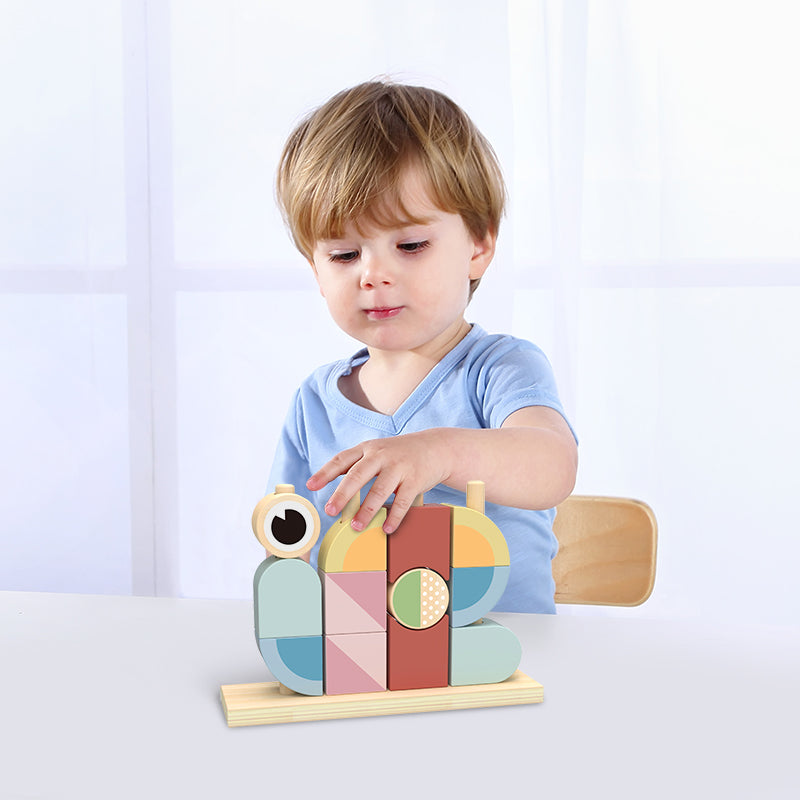 Tooky Toy Drvene kocke - Kreativni blokovi