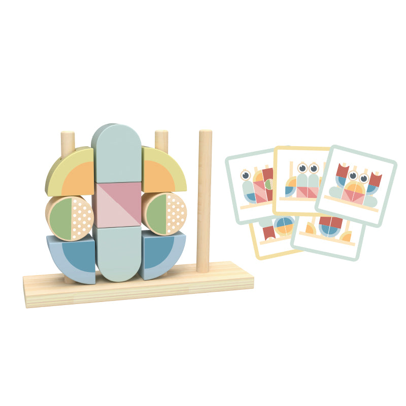 Tooky Toy Drvene kocke - Kreativni blokovi