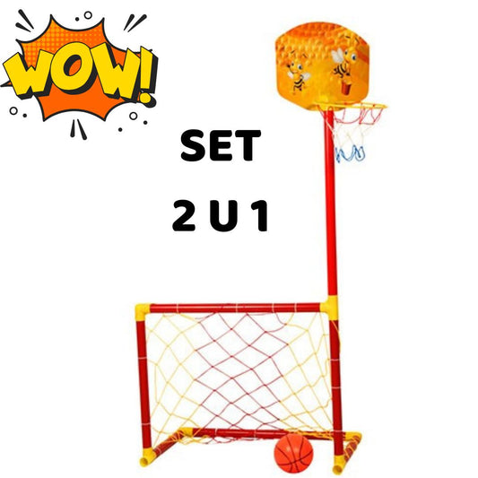 Košarkaški set sa golom 2 u 1