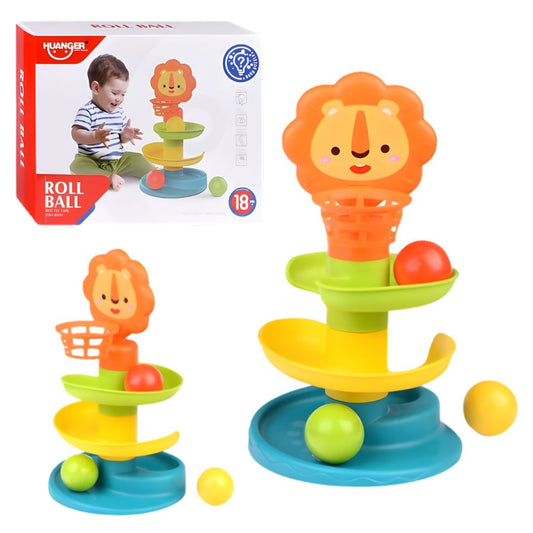 Spiralni tobogan sa šarenim lopticama Huanger