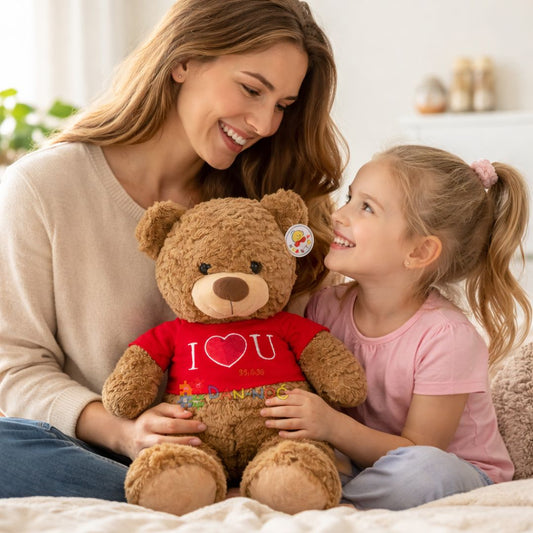 Plišani meda sa majicom I love you 45cm braon