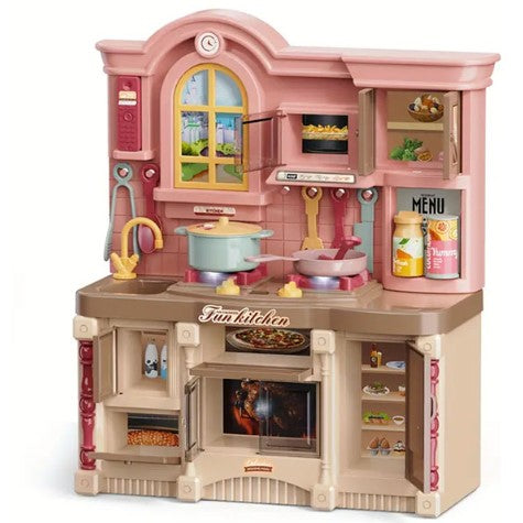 Mini kuhinjski set sa svetlom i zvukom + vitrina za kolače