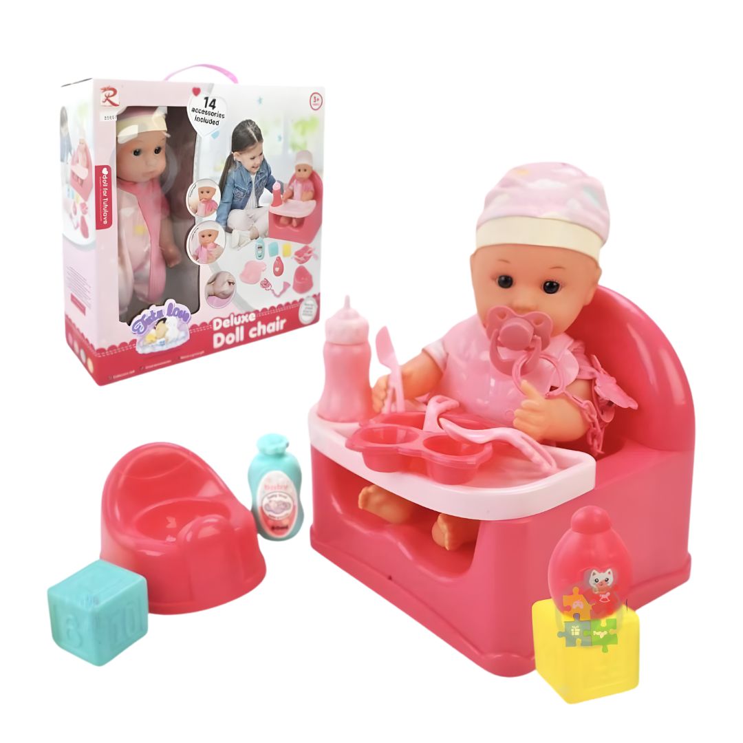 Set za hranjenje - Beba u fotelji