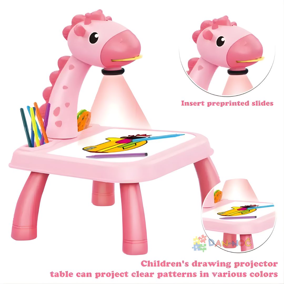 Sto za crtanje sa projektorom jednorog