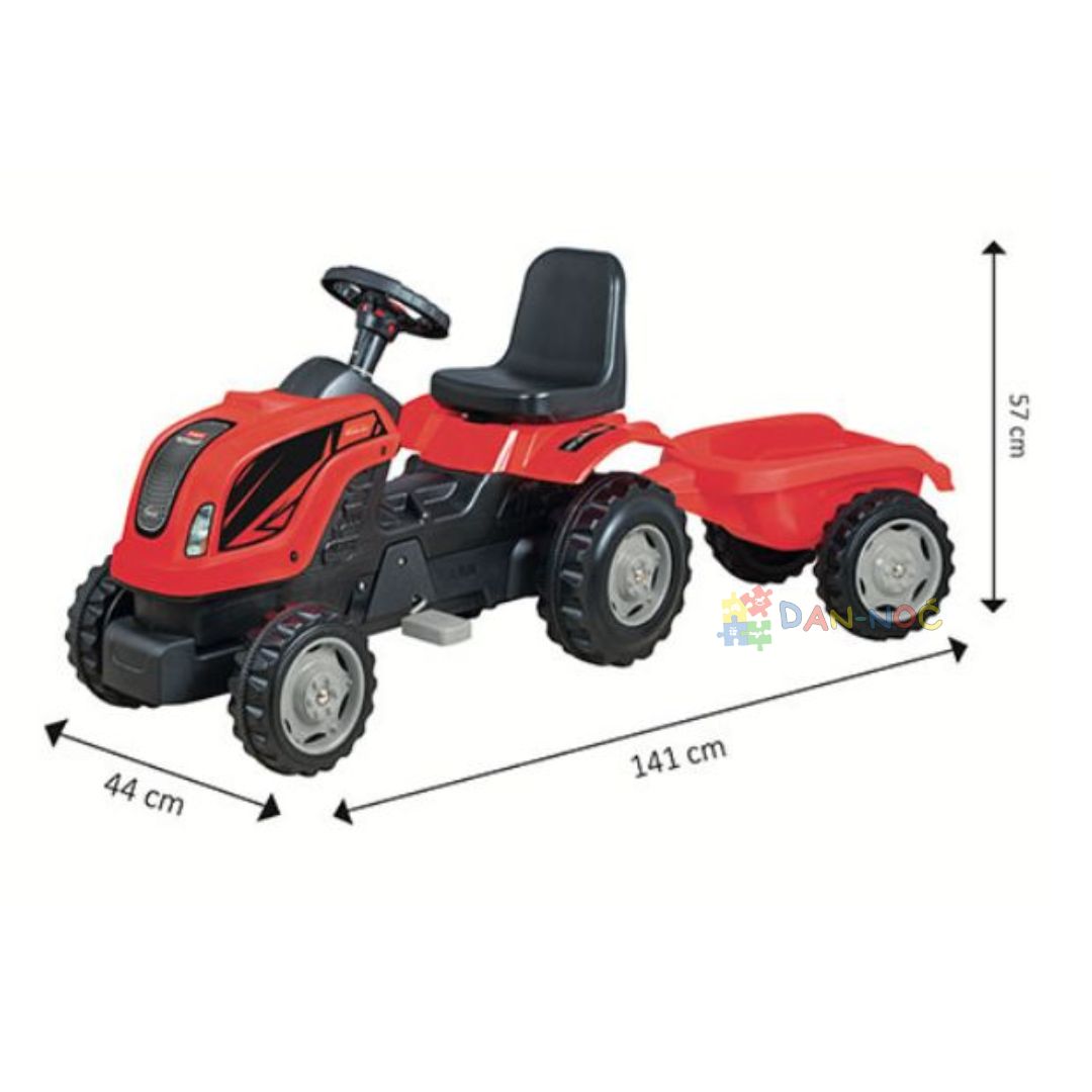 Traktor na pedale sa prikolicom