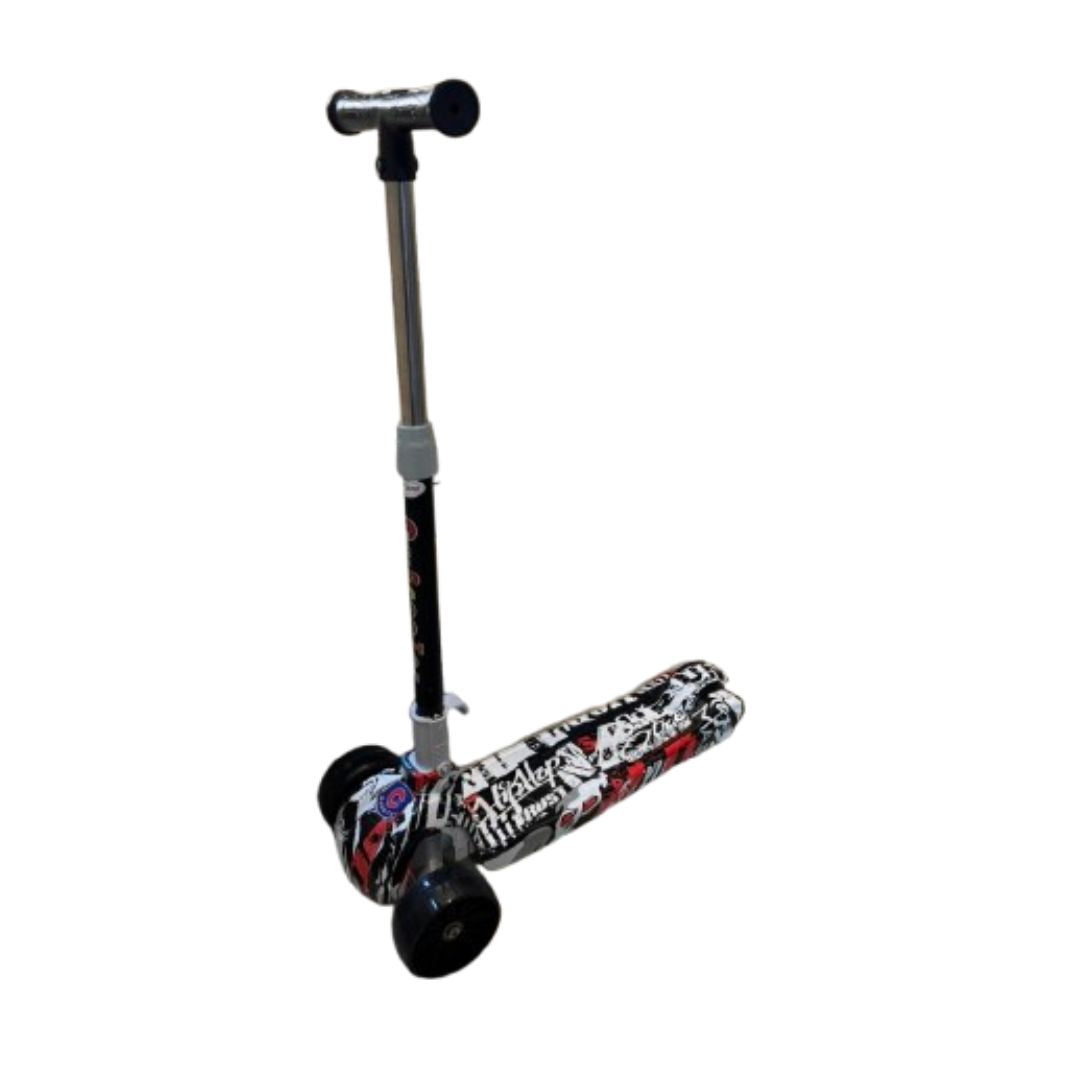 Trotinet grafitni sa svetlećim točkovima