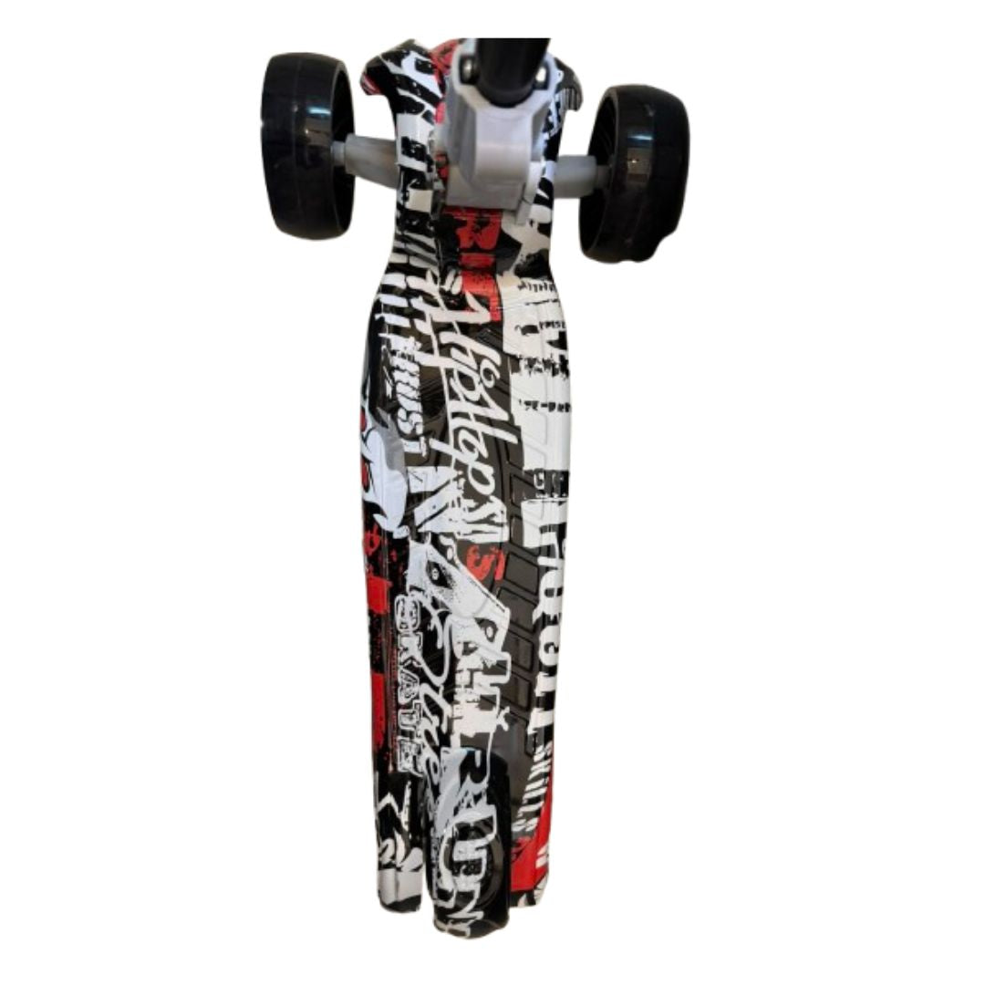 Trotinet grafitni sa svetlećim točkovima