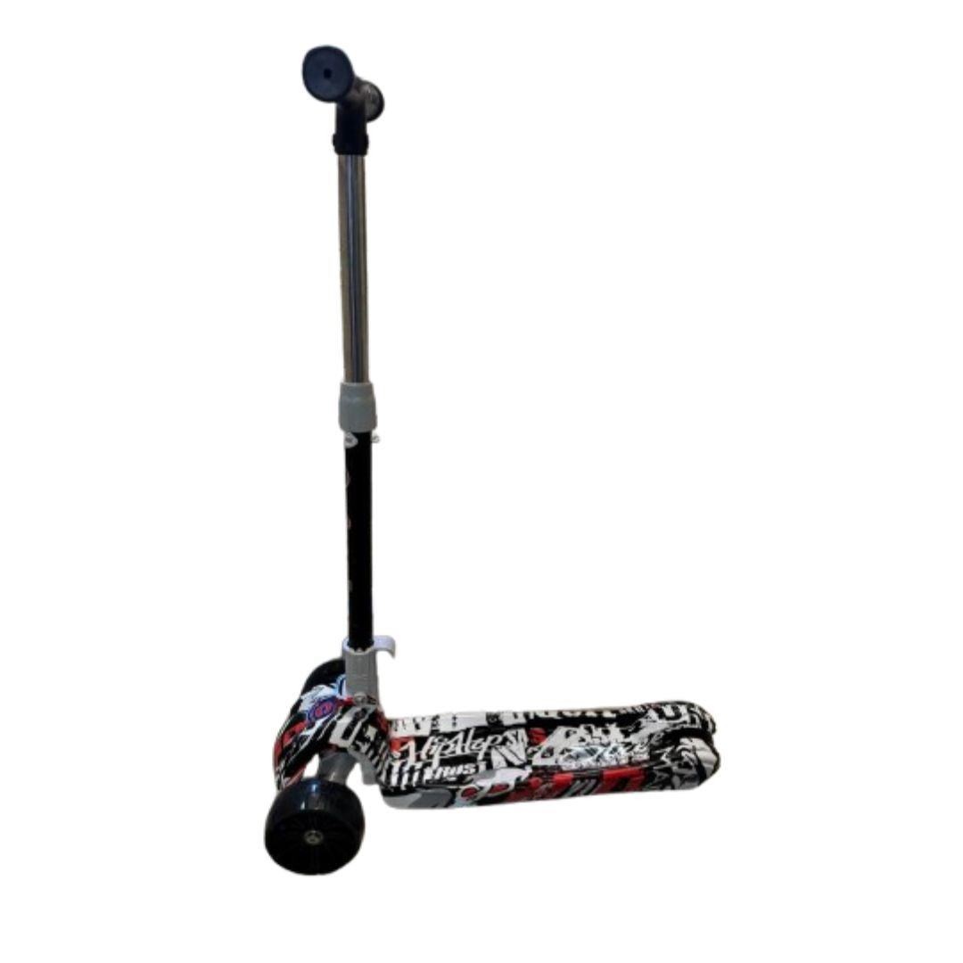 Trotinet grafitni sa svetlećim točkovima