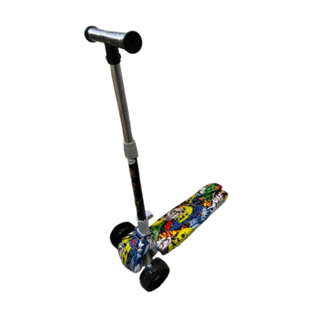 Trotinet grafitni sa svetlećim točkovima