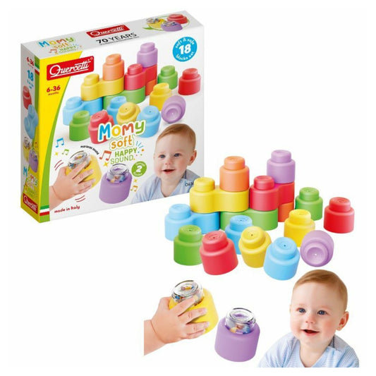 Mekane kocke Momy happy sound 18 kom Quercetti