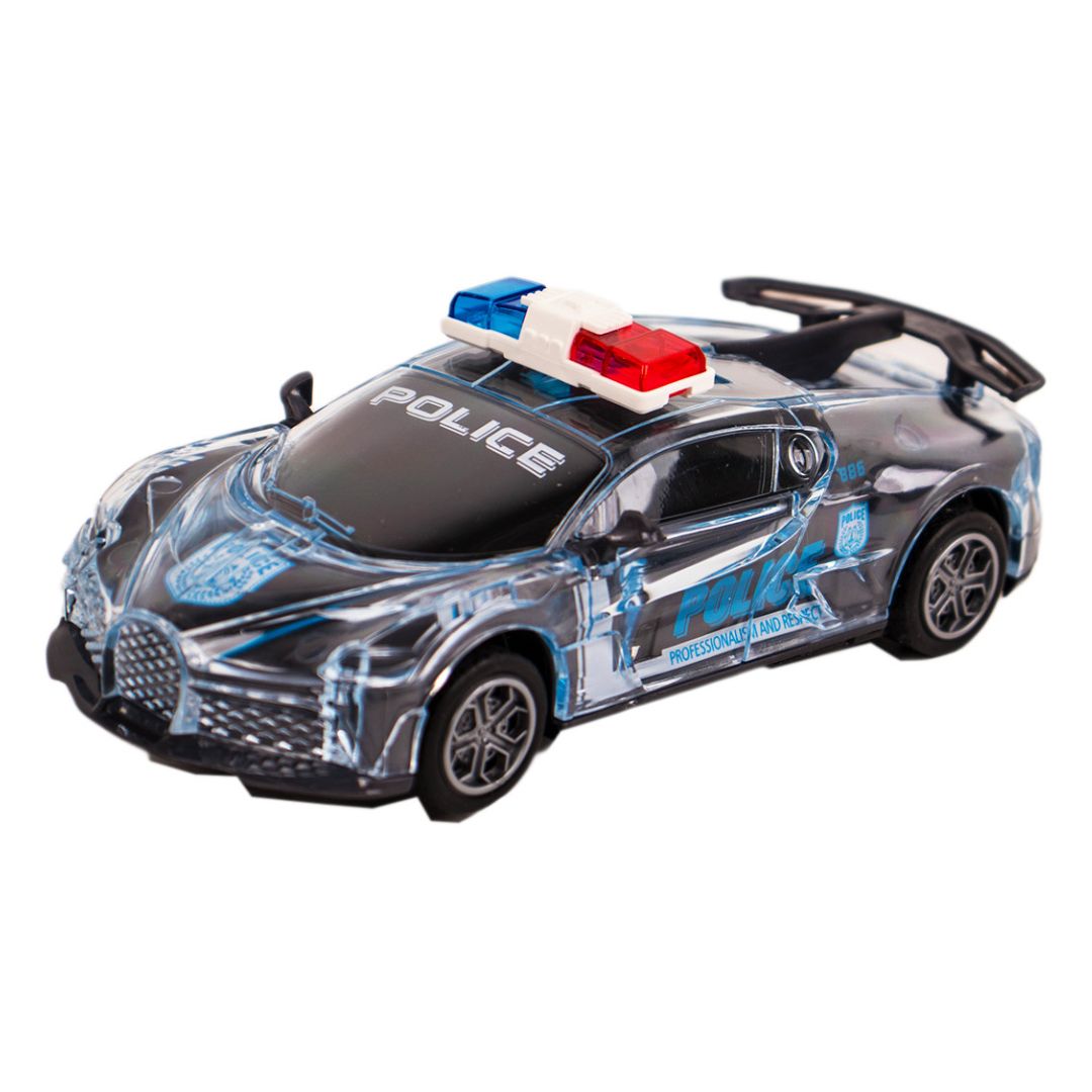 Mini policijski auto sa svetlima i rotacijom, detaljan prikaz igračke