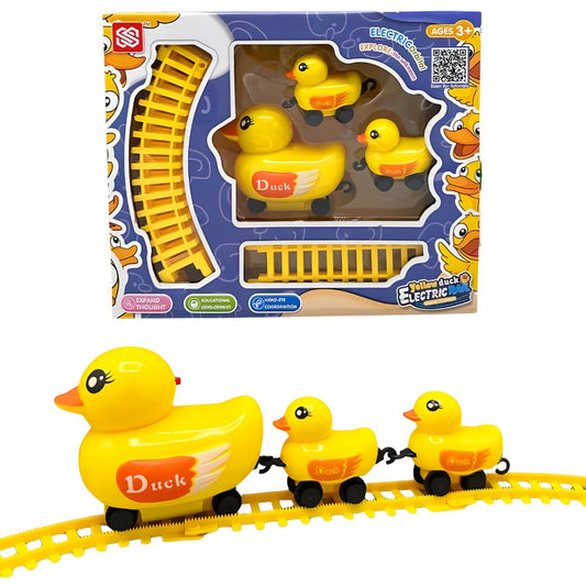 Vozić patka – električni set sa šinama i tri patkice, igračka za decu 3+